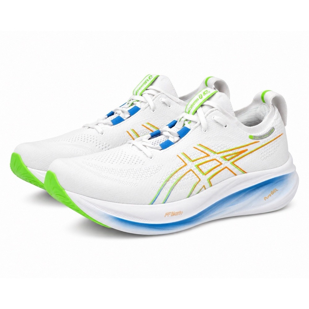 ASICS Gel Nimbus 26‎ White Waterscape 1011B794 Men's Size 14 Running Shoes